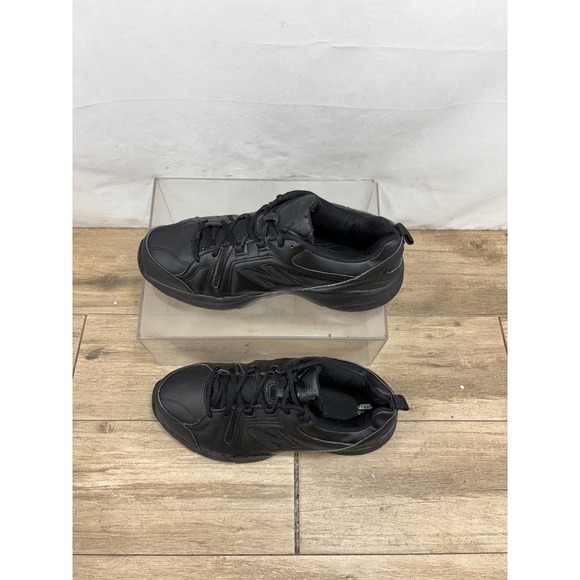 New Balance 608 Black Leather Cross Training Shoes Sneakers - Picture 8 of 9